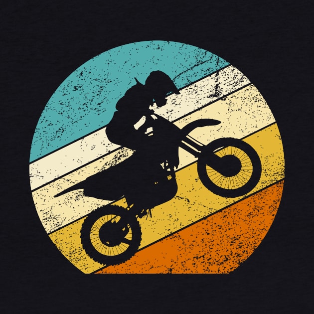 Vintage retro motorcycle, motocross by Inyourdesigns